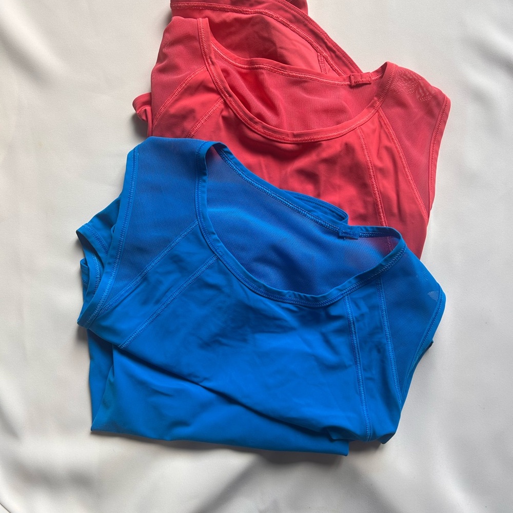 LULULEMON SCULPT TANK BUNDLE Red and Blue Athletic Tank Tops - Picture 3 of 7
